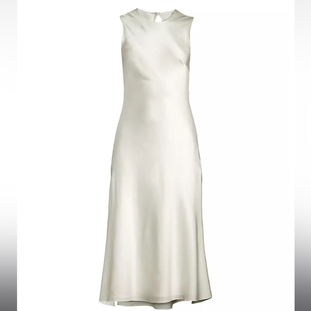 Cynthia Rowley Silk Satin Midi-dress White for Classic Brides